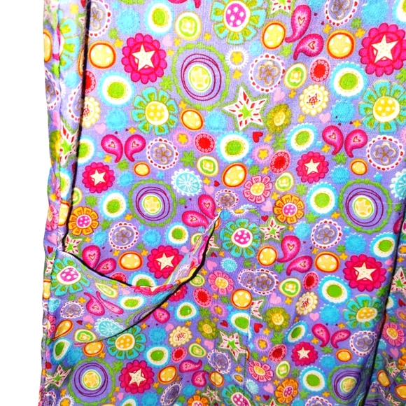 Shana Scrubs Short Sleeve Multi-Colored Scrub Top 812 - Picture 3 of 5